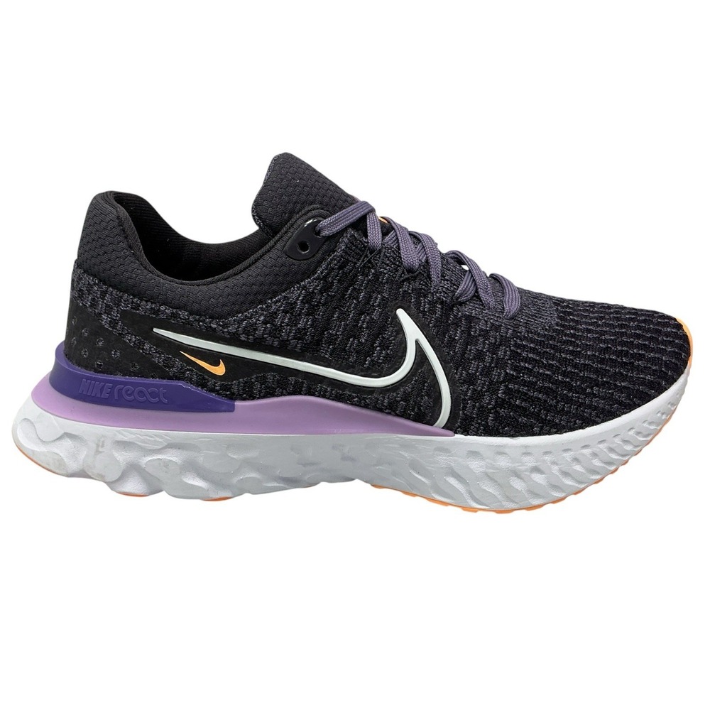 Nike React Infinity Run Flyknit 3 Running Purple Orange DD3024-502 Women Size 8
